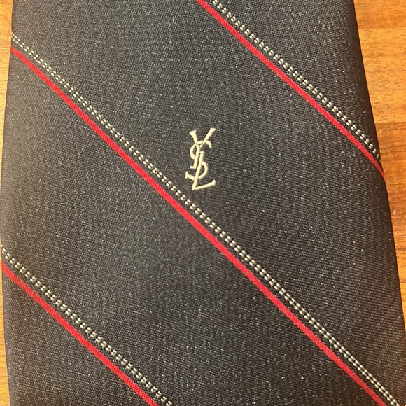 Yves Saint Laurent Other - Vintage 90’s Yves Saint Laurent Neck Tie - Dark Navy Blue - Polyester - Like New